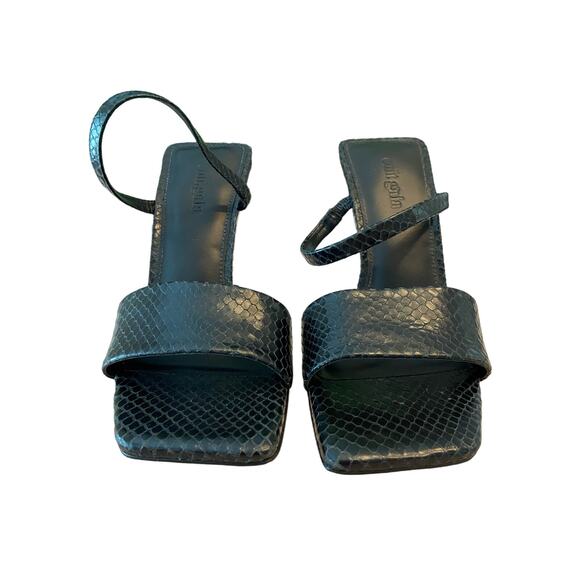 Cult Gaia Rene Cutout Sculpted Illusion Heel Sandal Square Toe Leather Size 35.5 - Picture 6 of 13